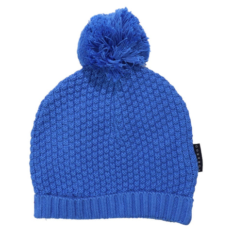 Textured Knit Beanie | Victoria Blue