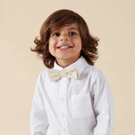 Toby Linen Bow Tie- Sand
