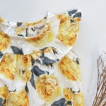 Baby Girls Neve Playsuit - Lemon Floral