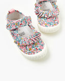 Liberty Mary Jane Frill Canvas - Betsy Ann Cerise