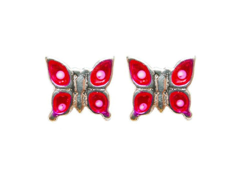 Butterfly Studs - Pink