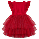 MY FIRST LACE SPARKLE TUTU S/S - RED