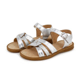 LEXI Kids Sandals in Stunning Silver