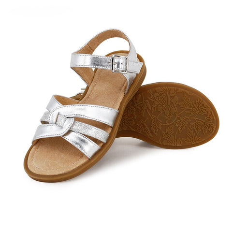 LEXI Kids Sandals in Stunning Silver