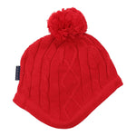 Textured Knit Beanie | Red