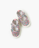 Liberty Mary Jane Frill Canvas - Betsy Ann Cerise