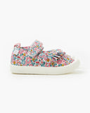 Liberty Mary Jane Frill Canvas - Betsy Ann Cerise